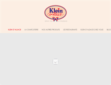 Tablet Screenshot of klein-alsace.com